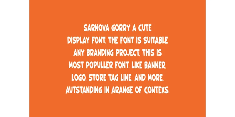 Sarnova Gorry Font by IqsiartStudio — Sans Serif Font — thumbnail 2