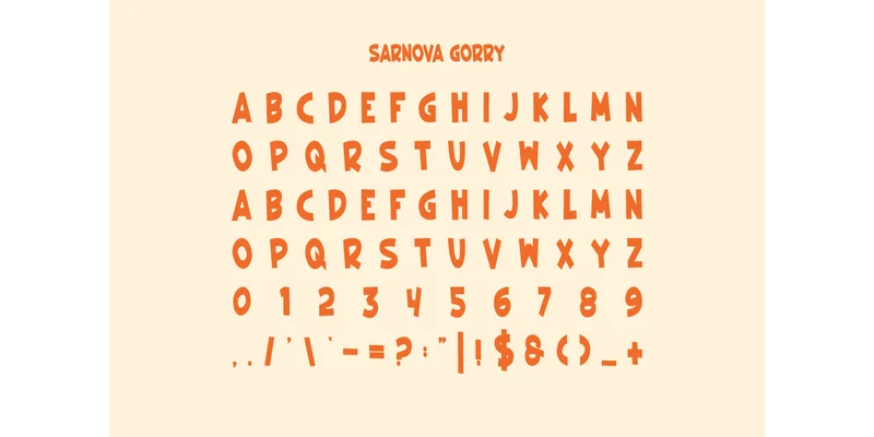 Sarnova Gorry Font by IqsiartStudio — Sans Serif Font — thumbnail 3