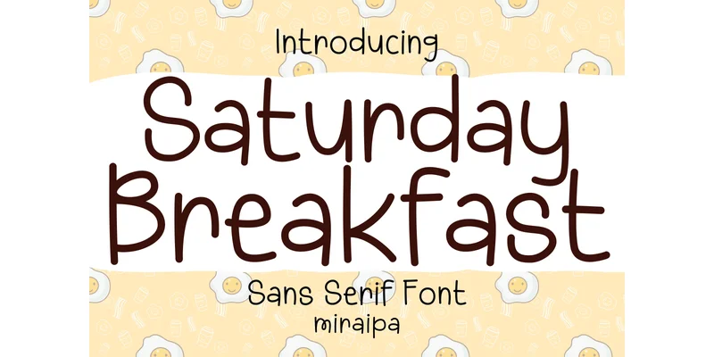 Saturday Breakfast Font by miraipa — Sans Serif Font