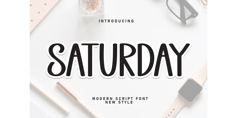 Saturday Font by william jhordy — Sans Serif Font