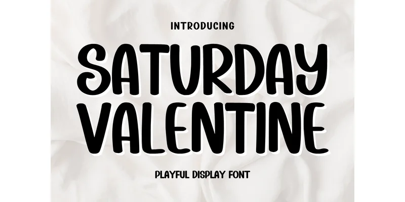 Saturday Valentine Font by Minimalist Eyes — Display Font