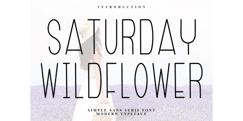 Saturday Wildflower Font by FreshTypeINK — Sans Serif Font