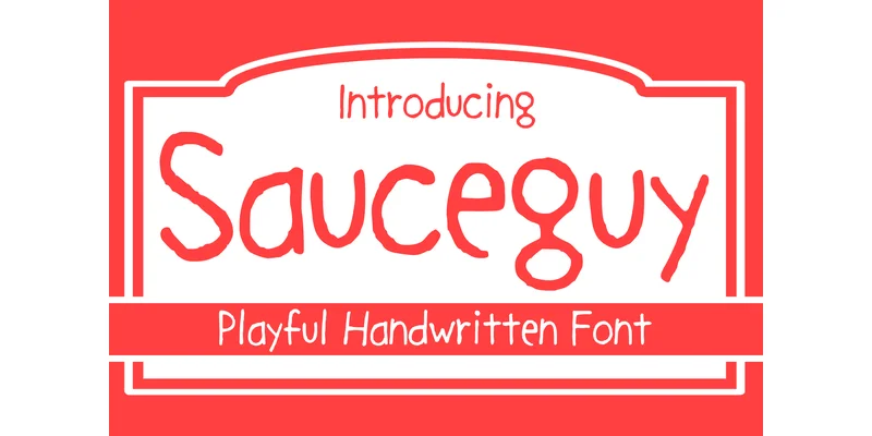 Sauceguy Font by MVMET — Sans Serif Font
