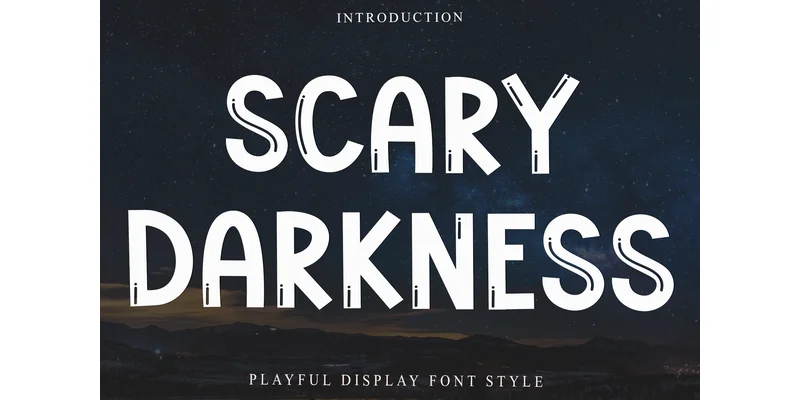 Scary Darkness Font by Inermedia STUDIO — Display Font