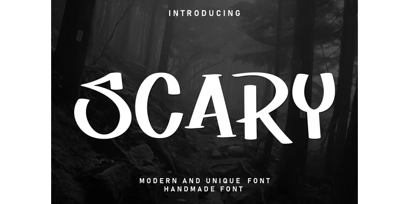 Scary Font by Misterletter.co — Display Font