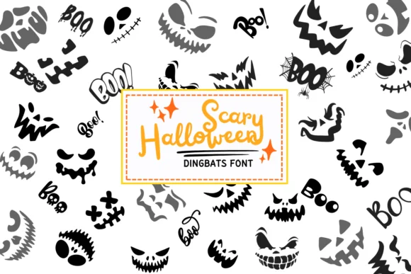 Scary Halloween by PraewDesigns — Dingbats Font
