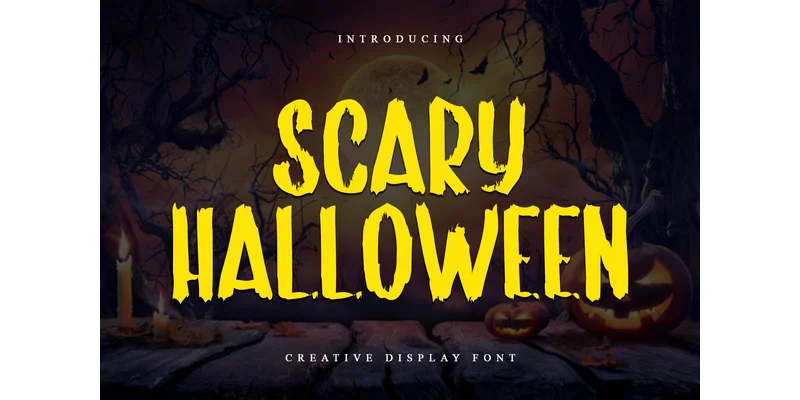Scary Halloween Font by ONE DESIGN — Display Font