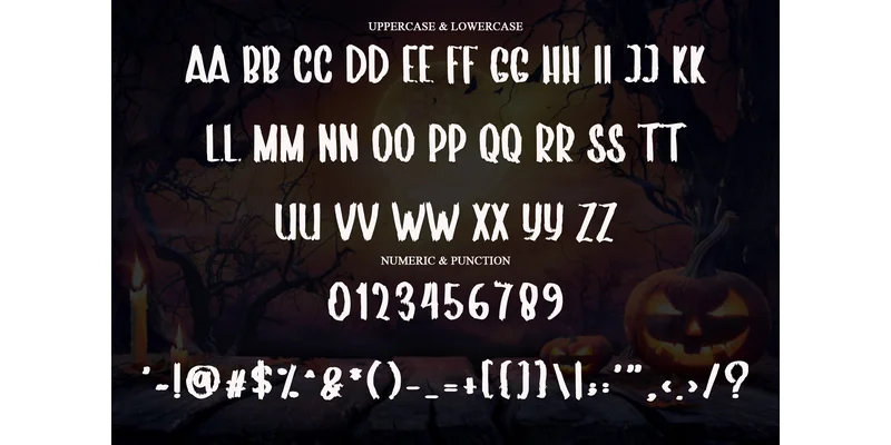 Scary Halloween Font by ONE DESIGN — Display Font — thumbnail 6