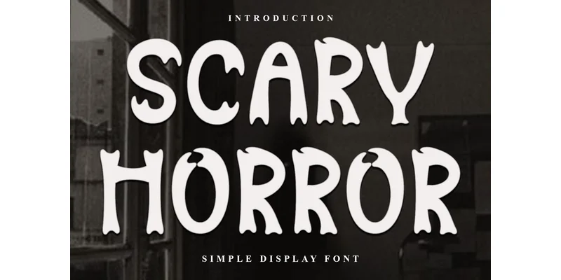 Scary Horror Font by FreshTypeINK — Display Font