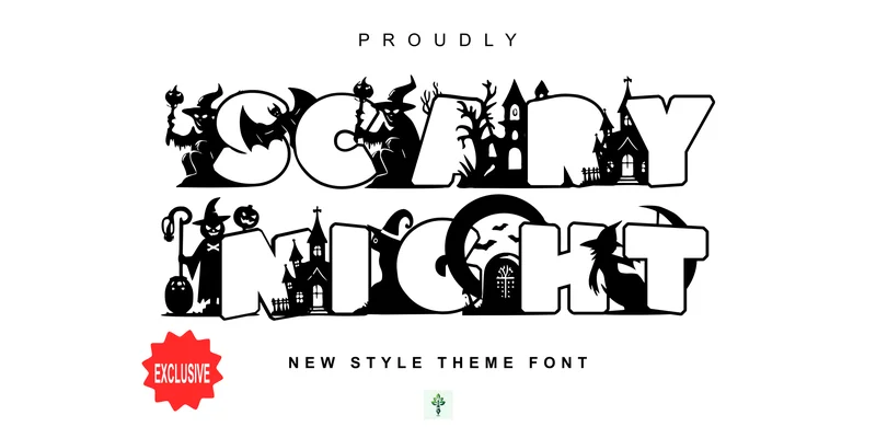 Scary Night Font by Infontree by Infontree — Decorative Font