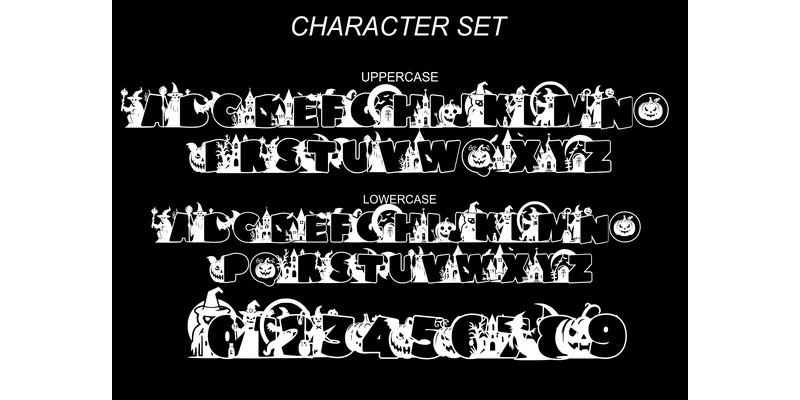 Scary Night Font by Infontree by Infontree — Decorative Font — thumbnail 3