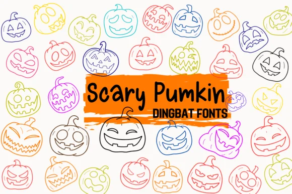 Scary Pumkin by Petal Pixels — Dingbats Font