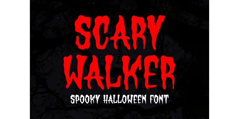Scary Walker Font by Dreamink (7ntypes) — Display Font