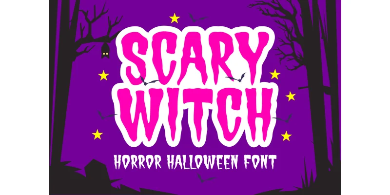 Scary Witch Font by Dreamink (7ntypes) — Display Font