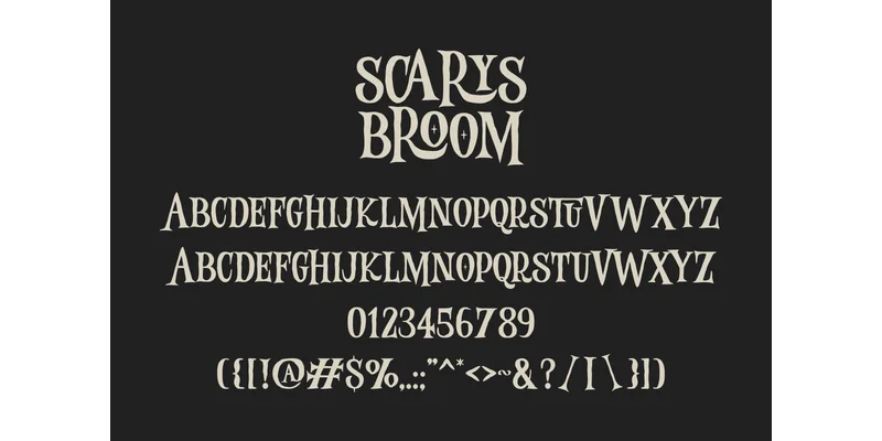 Scarys Broom Font by Sakti Avellin — Display Font — thumbnail 8