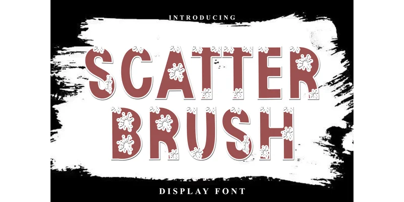 Scatter Brush Font by Inermedia STUDIO — Display Font