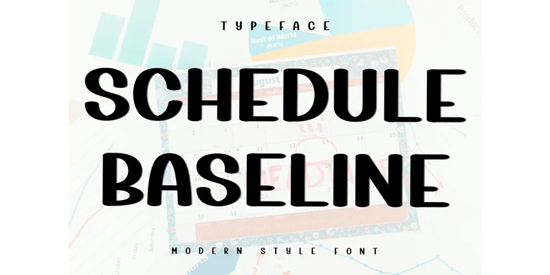 Schedule Baseline Font by Inermedia STUDIO — Display Font
