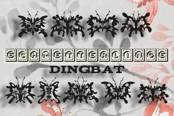 Schmetterlinge by vladimirnikolic — Dingbats Font