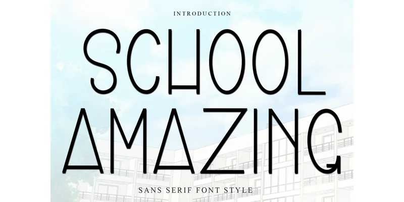 School Amazing Font by FreshTypeINK — Sans Serif Font
