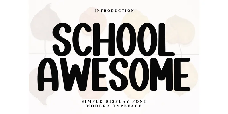 School Awesome Font by Inermedia STUDIO — Display Font