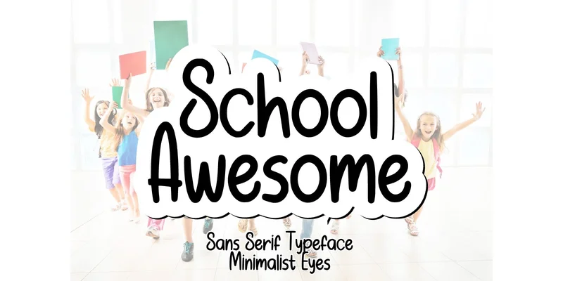 School Awesome Font by Minimalist Eyes — Sans Serif Font