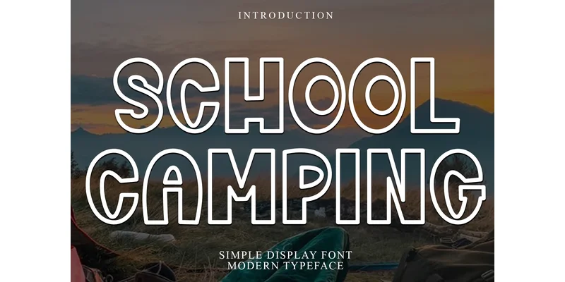 School Camping Font by FreshTypeINK — Display Font