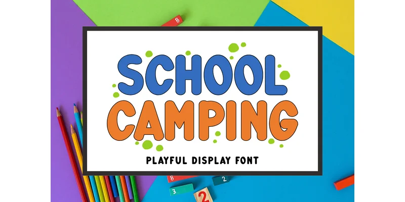 School Camping Font by Minimalist Eyes — Display Font