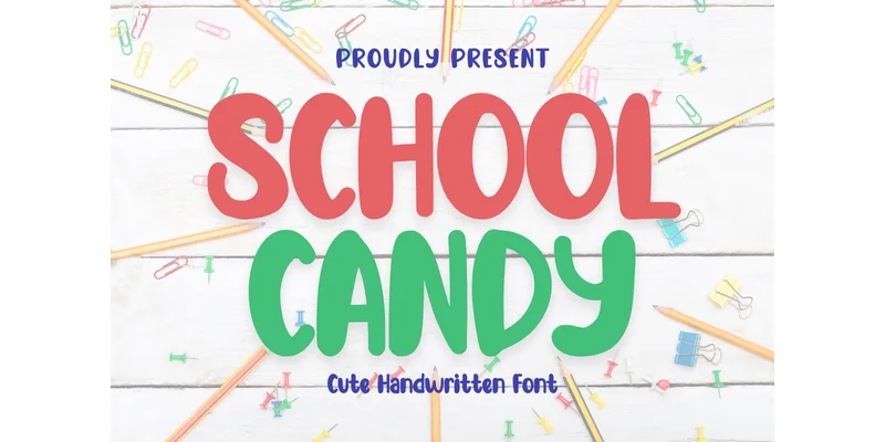 School Candy Font by Minimalist Eyes — Display Font