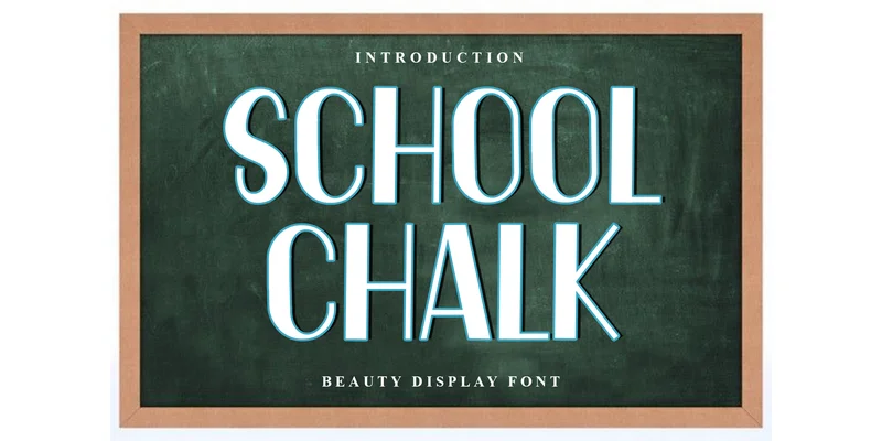 School Chalk Font by PiPi Creative — Display Font