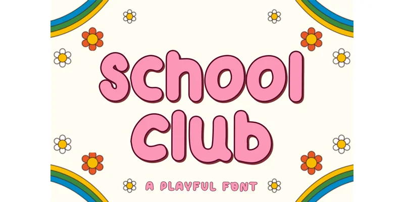 School Club Font by PiPi Creative — Display Font