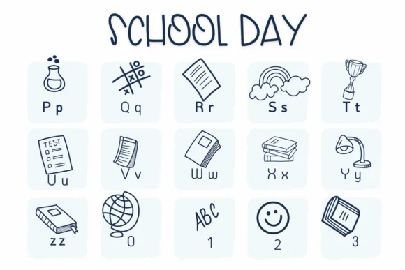 School Day by Sirinart — Dingbats Font — thumbnail 3