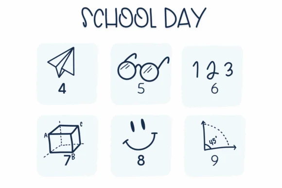 School Day by Sirinart — Dingbats Font — thumbnail 4