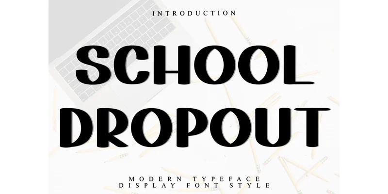 School Dropout Font by FreshTypeINK — Display Font