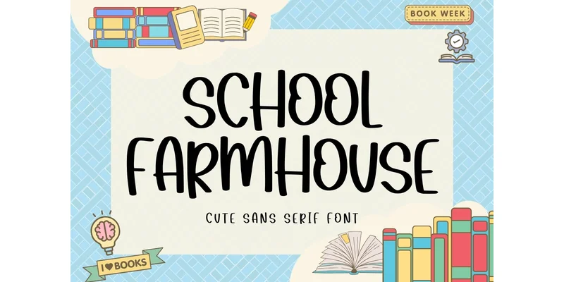 School Farmhouse Font by Minimalist Eyes — Sans Serif Font