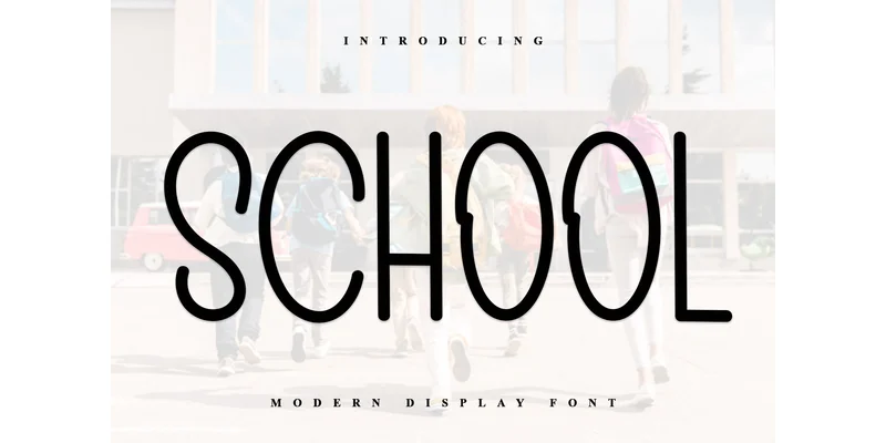 School Font by ONE DESIGN — Display Font