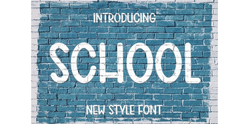 School Font by PAYJHOshop — Display Font
