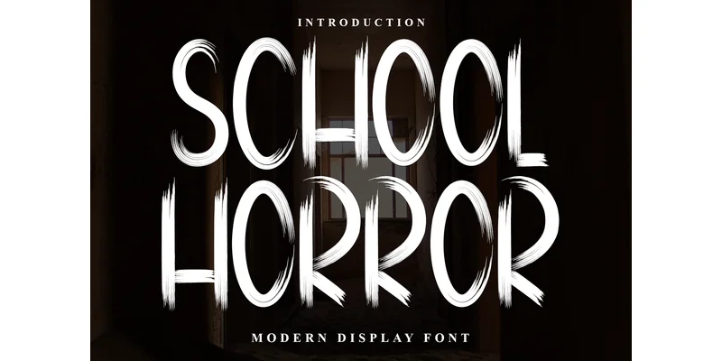 School Horror Font by FreshTypeINK — Display Font