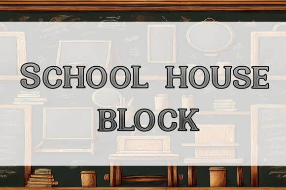 School House Block by Heidi Vargas-Smith — Slab Serif Font — thumbnail 2