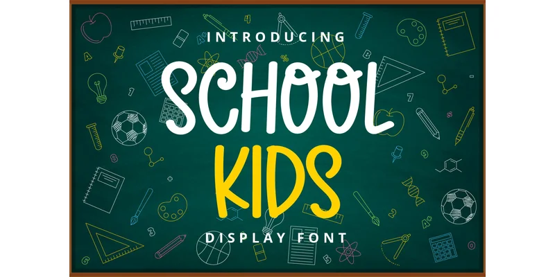 School Kids Font by Planetz studio — Display Font