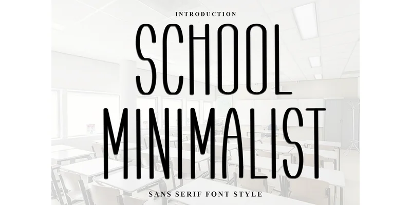 School Minimalist Font by Inermedia STUDIO — Display Font