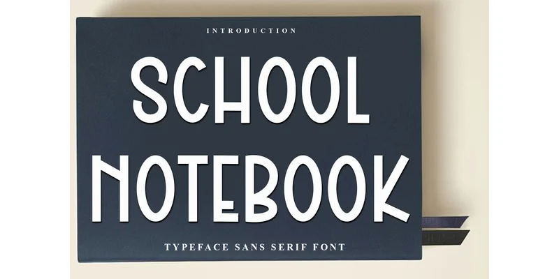 School Notebook Font by FreshTypeINK — Display Font