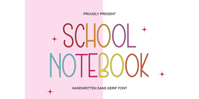 School Notebook Font by Ts_store — Sans Serif Font