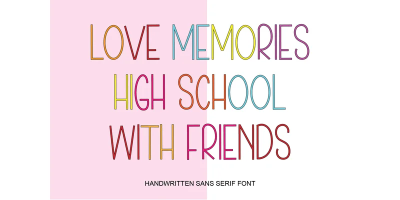School Notebook Font by Ts_store — Sans Serif Font — thumbnail 3