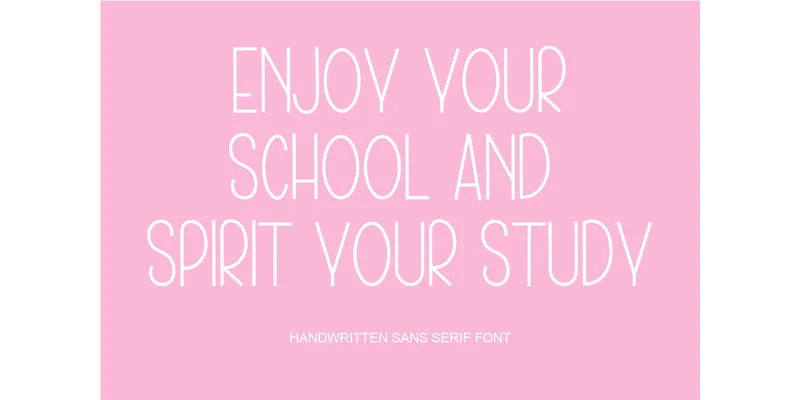 School Notebook Font by Ts_store — Sans Serif Font — thumbnail 4