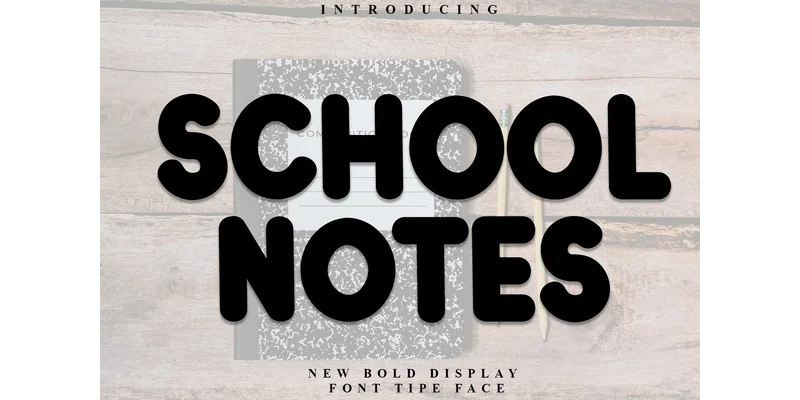 School Notes Font by PiPi Creative — Display Font