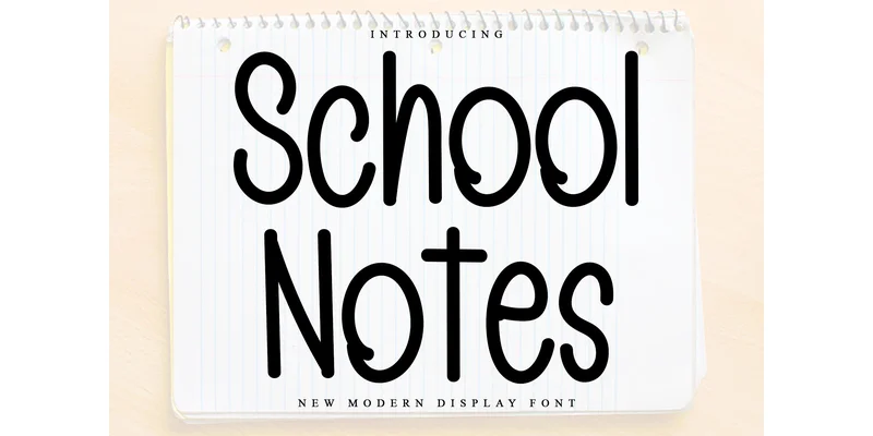 School Notes Font by PiPi Creative — Sans Serif Font