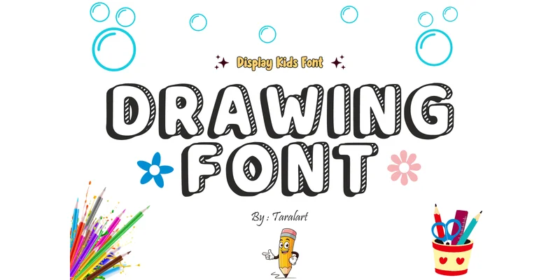 School Prizes Font by TaralArt — Display Font — thumbnail 3