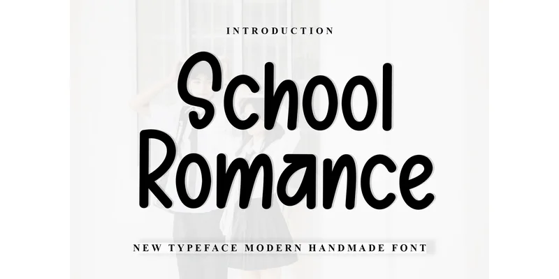 School Romance Font by PiPi Creative — Display Font