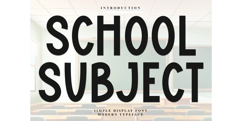 School Subject Font by Inermedia STUDIO — Display Font