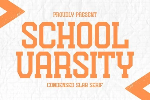 School Varsity by Intype Studio — Slab Serif Font